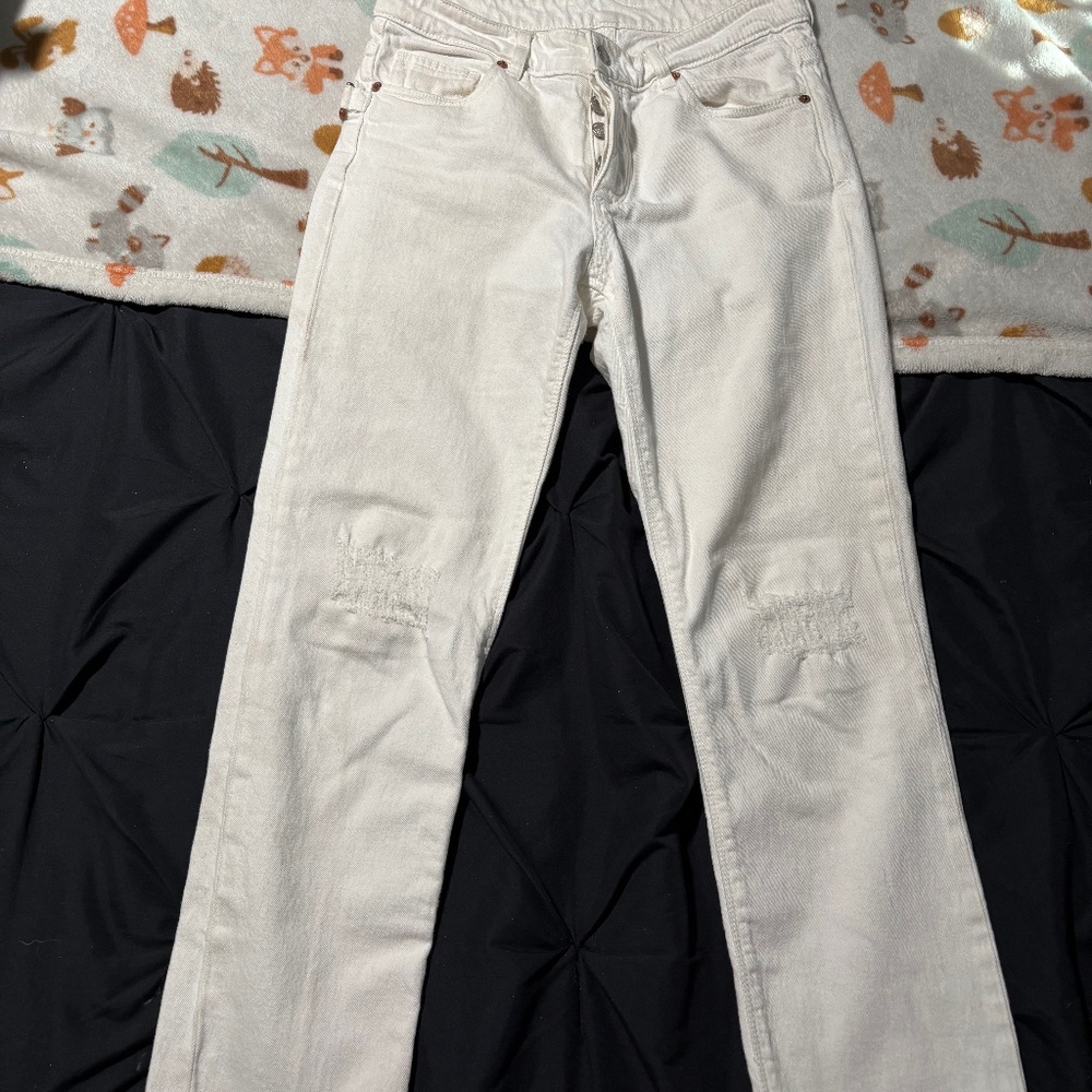 Zadig and Voltaire white denim jeans